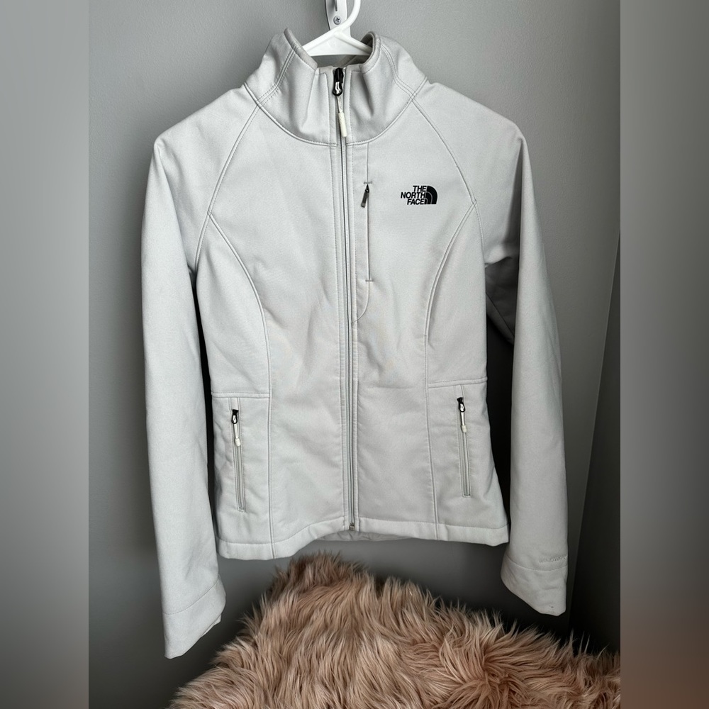 North Face - Light Gray Hardshell Zip